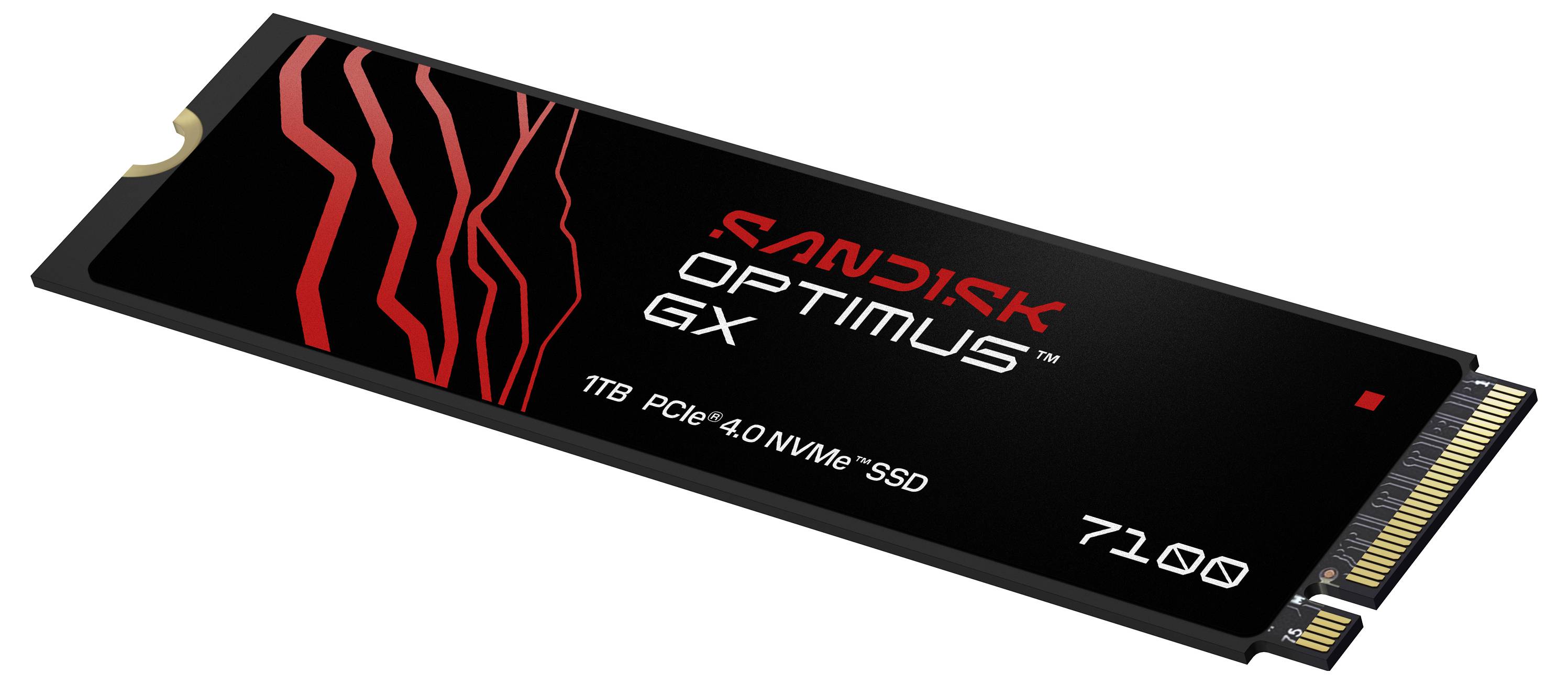 SanDisk Optimus GX 7100 1 TB Interne M.2 PCIe NVMe SSD 2280 PCIe NVMe 4.0 x4 Retail SDSP71100TAN-000E0