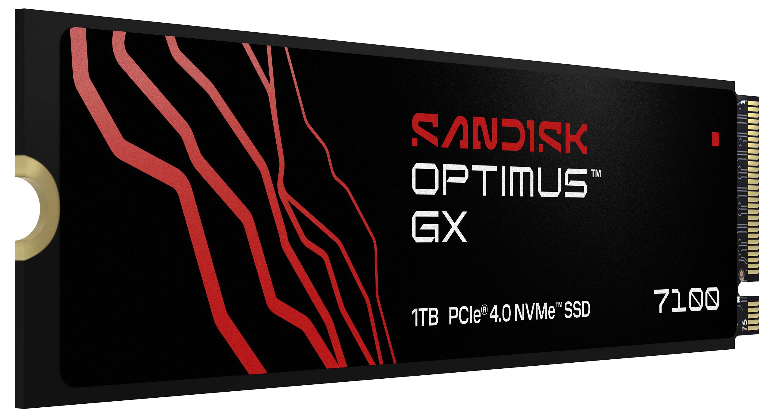 SanDisk Optimus GX 7100 1 TB Interne M.2 PCIe NVMe SSD 2280 PCIe NVMe 4.0 x4 Retail SDSP71100TAN-000E0