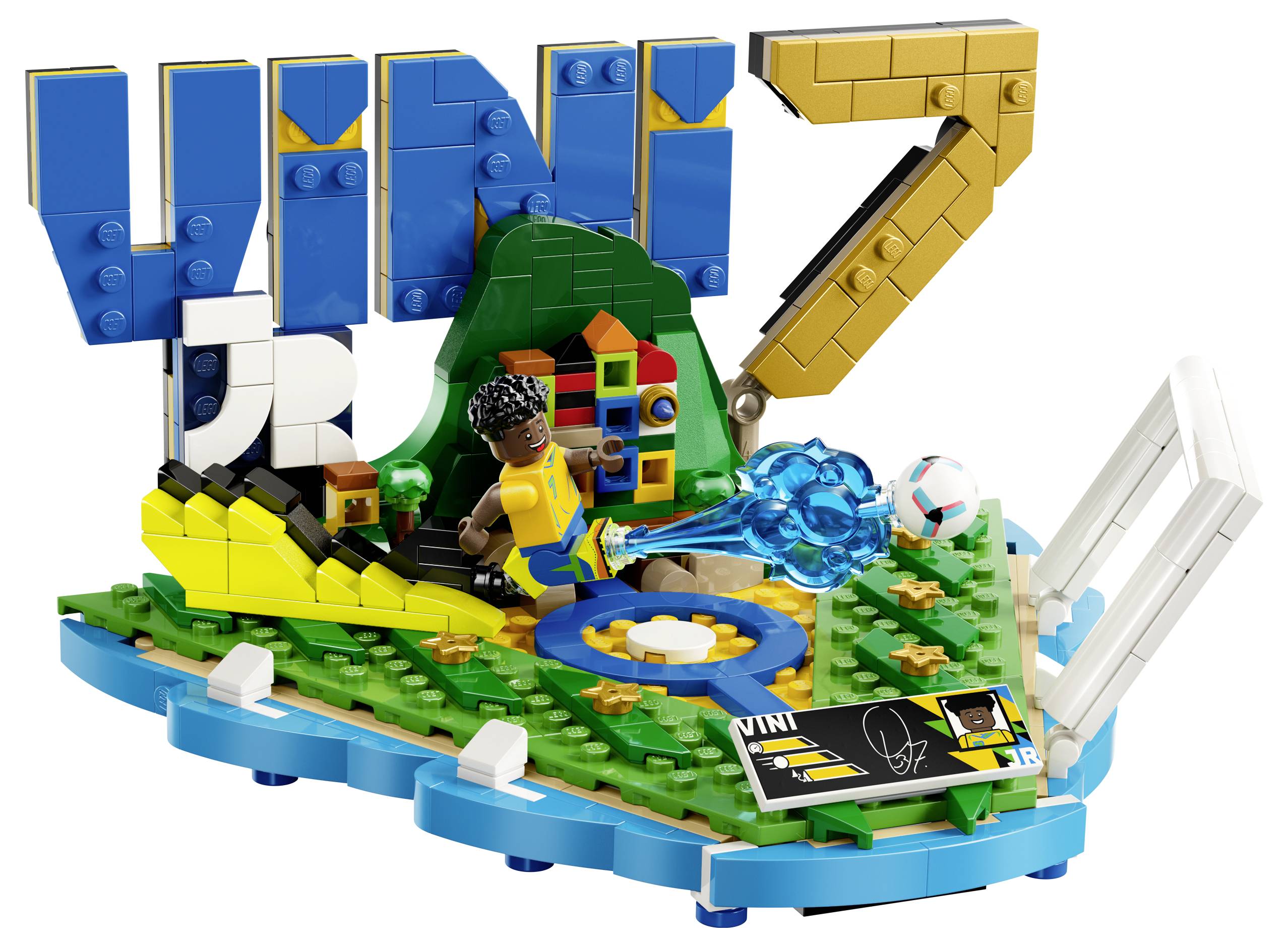 LEGO-Stil-Anzeigemodell mit der Aufschrift „UNITED