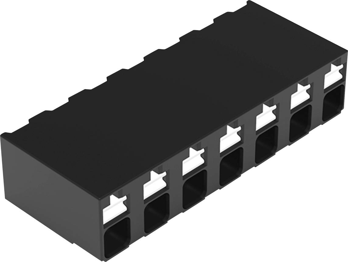 Schwarzes modulares Netzwerk-Patchpanel mit acht leeren Keystone-Anschlüssen.