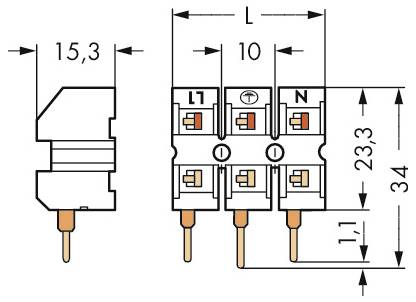 WAGO 272-453/272-469 Netzanschlussklemme 500St.