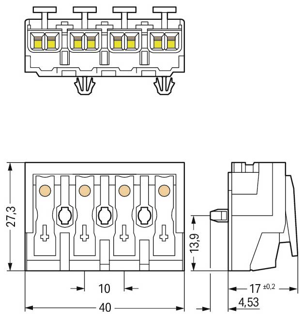 WAGO 294-5094/4025-000 Leuchtenklemme flexibel: - starr: - 500St.