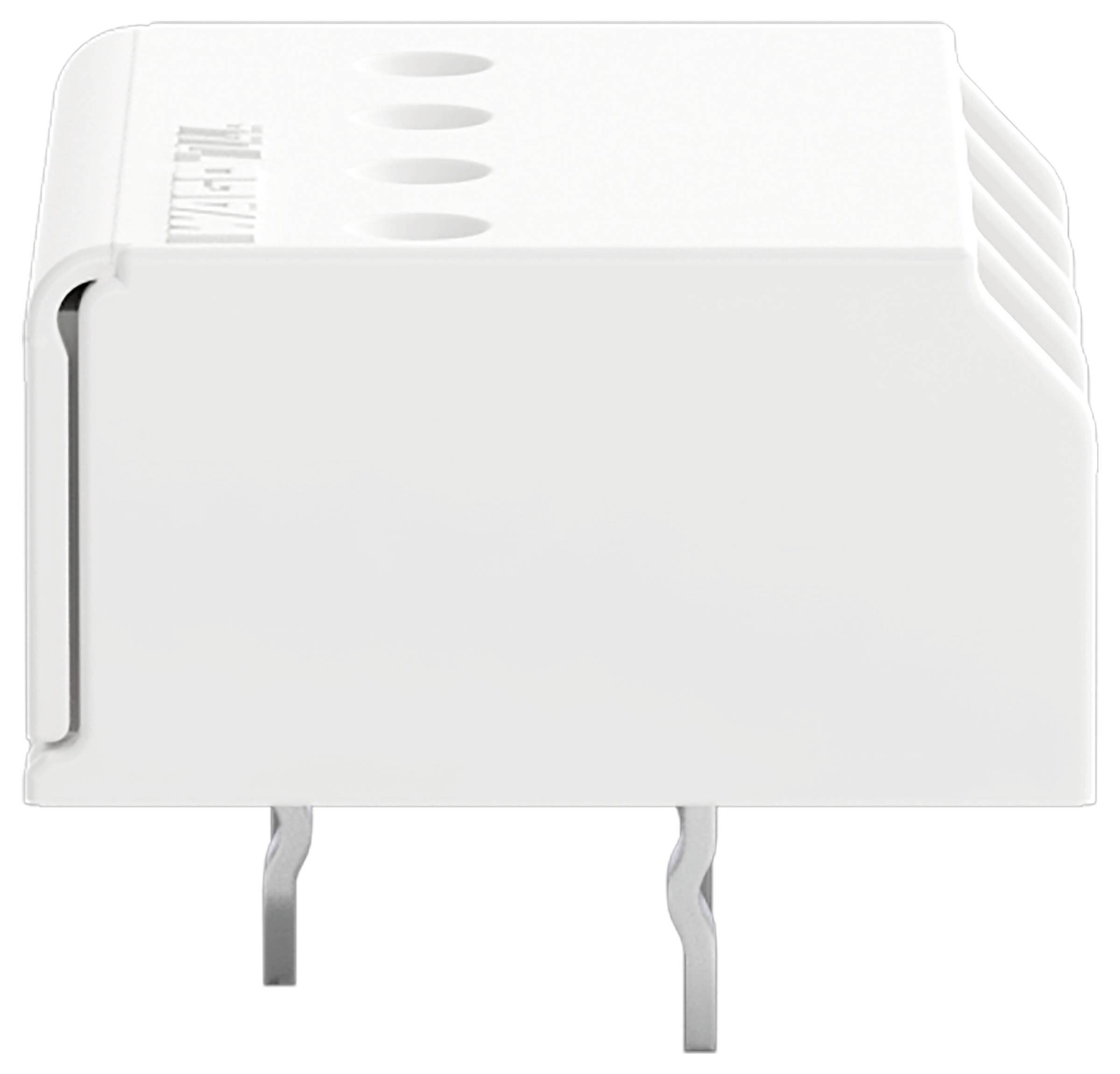 'WAGO 805 PPA' Klemmleiste mit fünf Anschlusspunkten, in schräger Ansicht dargestellt, die ihre kompakte Bauweise für Verdrahtungsanwendungen hervorhebt.