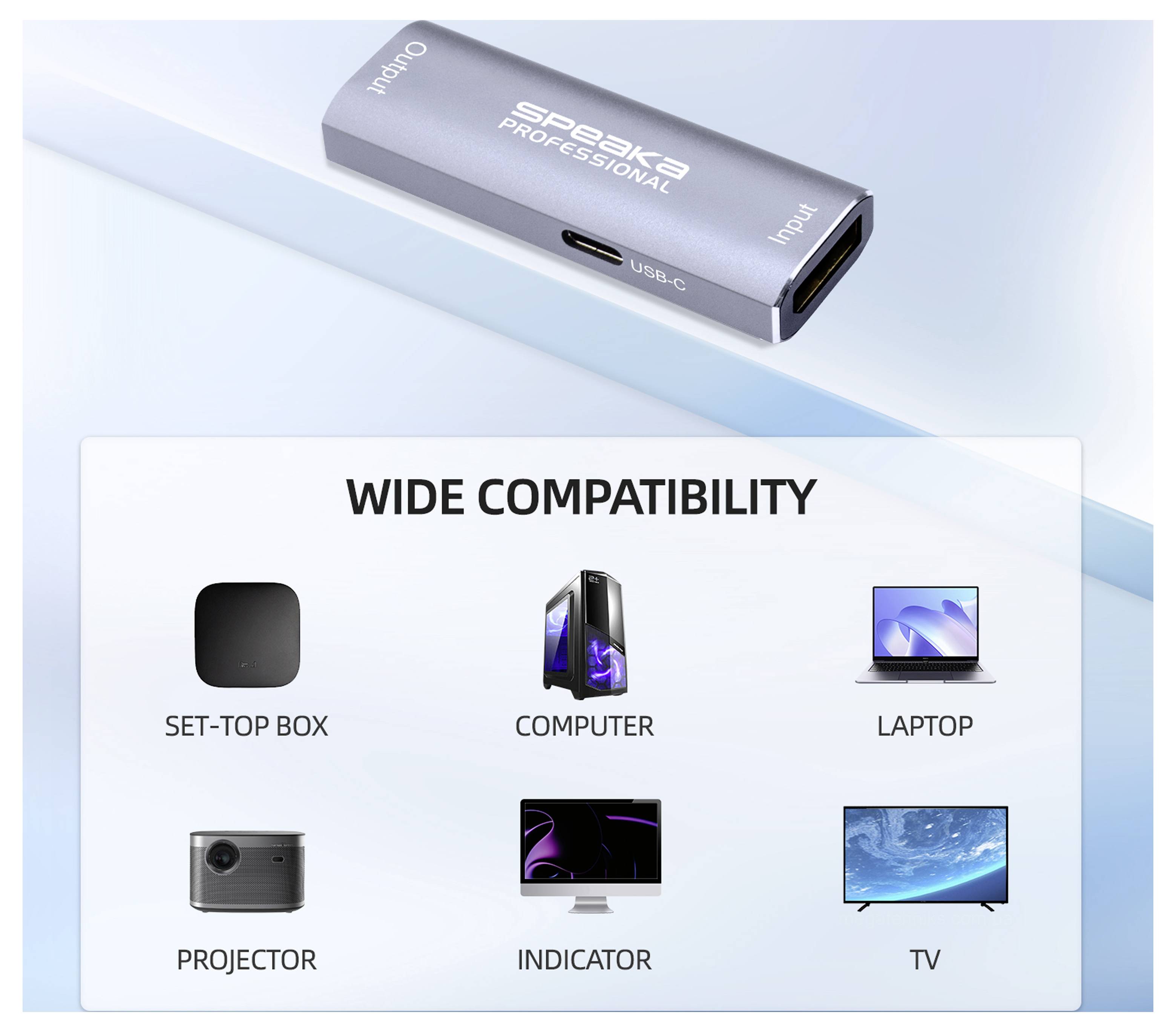 SpeaKa Professional SP-DPR8K DisplayPort 20m