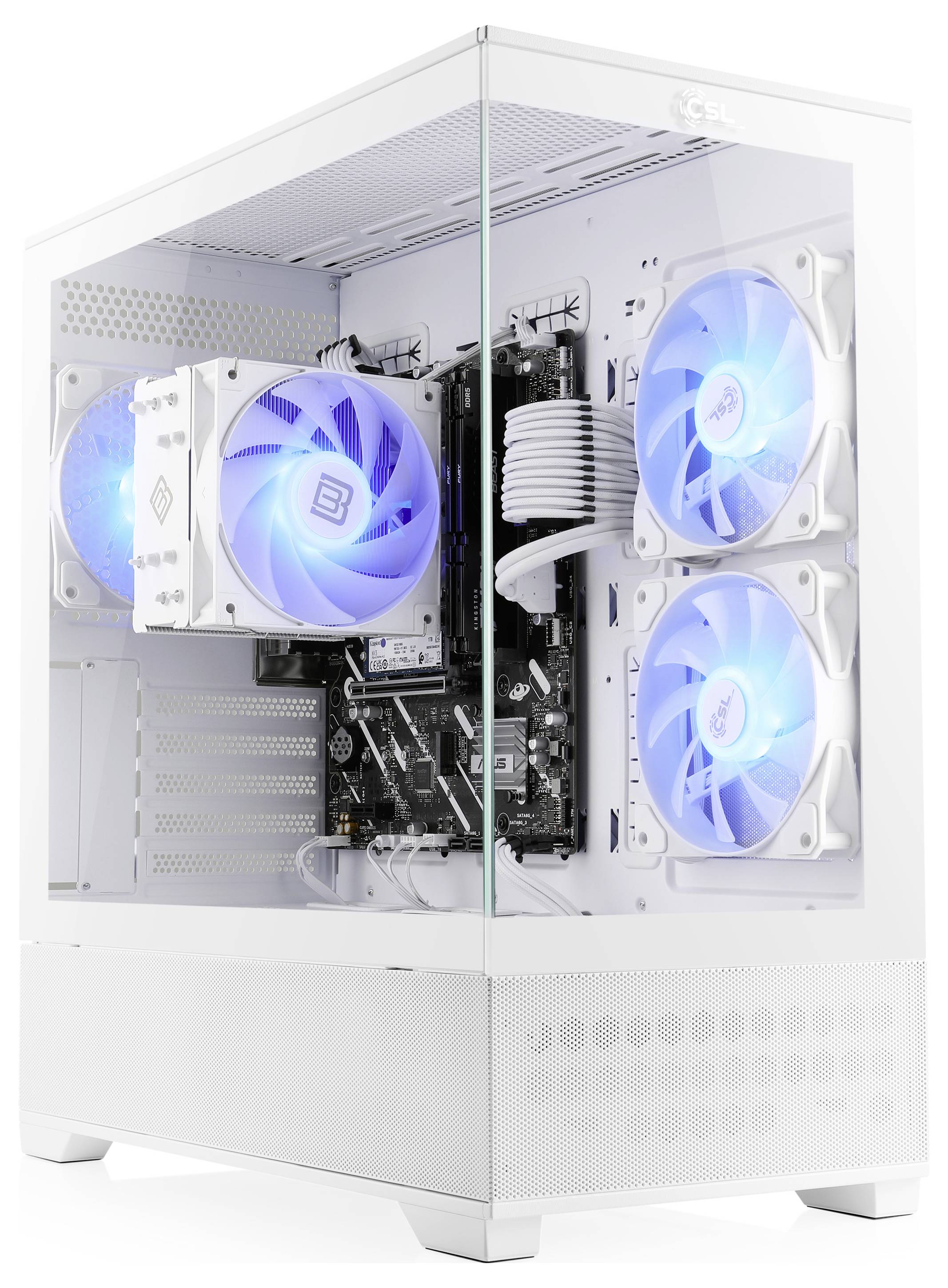 CSL Computer Gaming PC M13410H Intel® Core™ Ultra 7 265KF 32GB RAM 1000GB SSD Nvidia GeForce RTX™ 5060 Ti 8GB GDDR7 98388