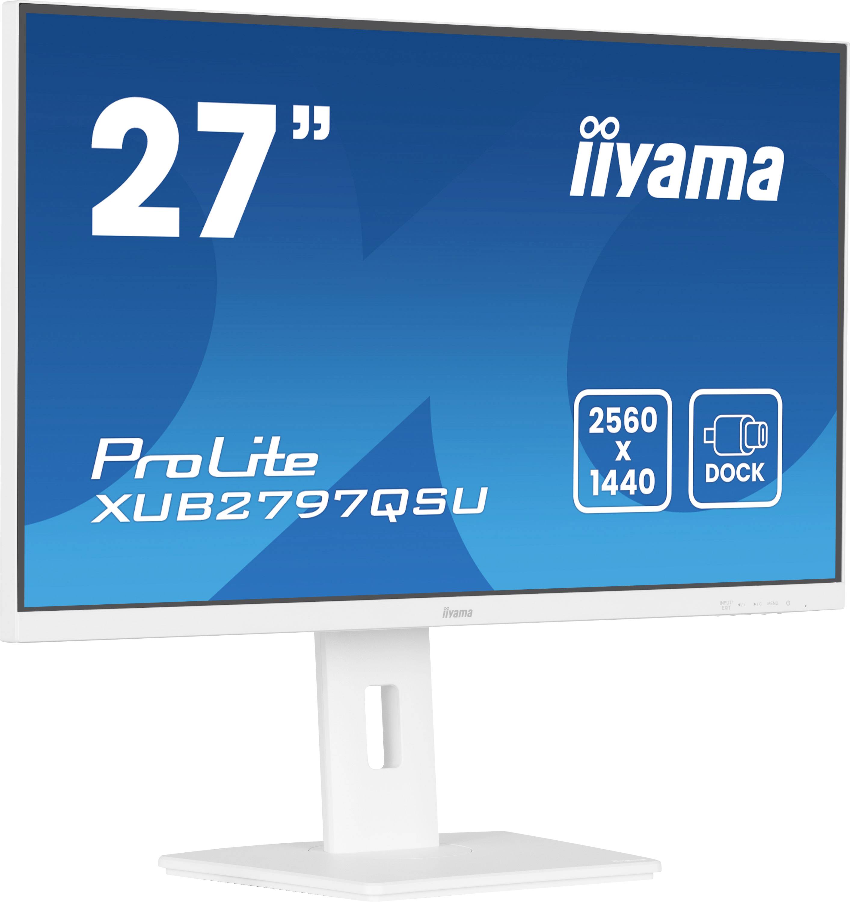Ein 27-Zoll-Monitor mit iiyama-Logo, Modell „ProLite XUB2797QSU