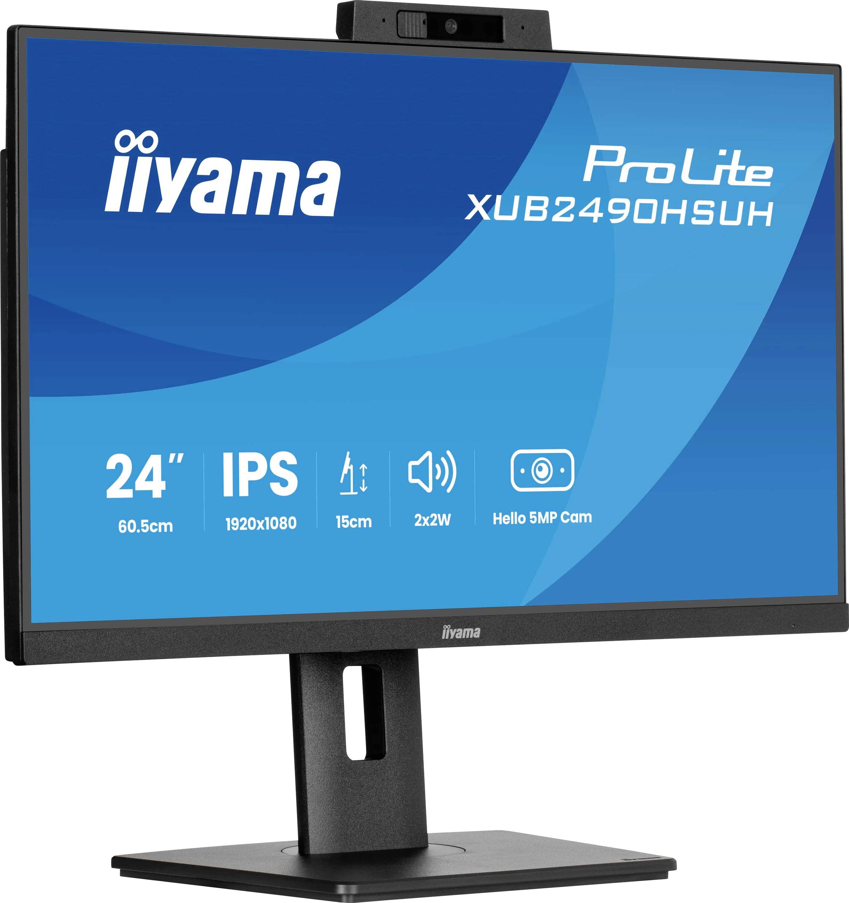 Monitor mit Marke und Modell „iiyama ProLite XUB2490HSUH
