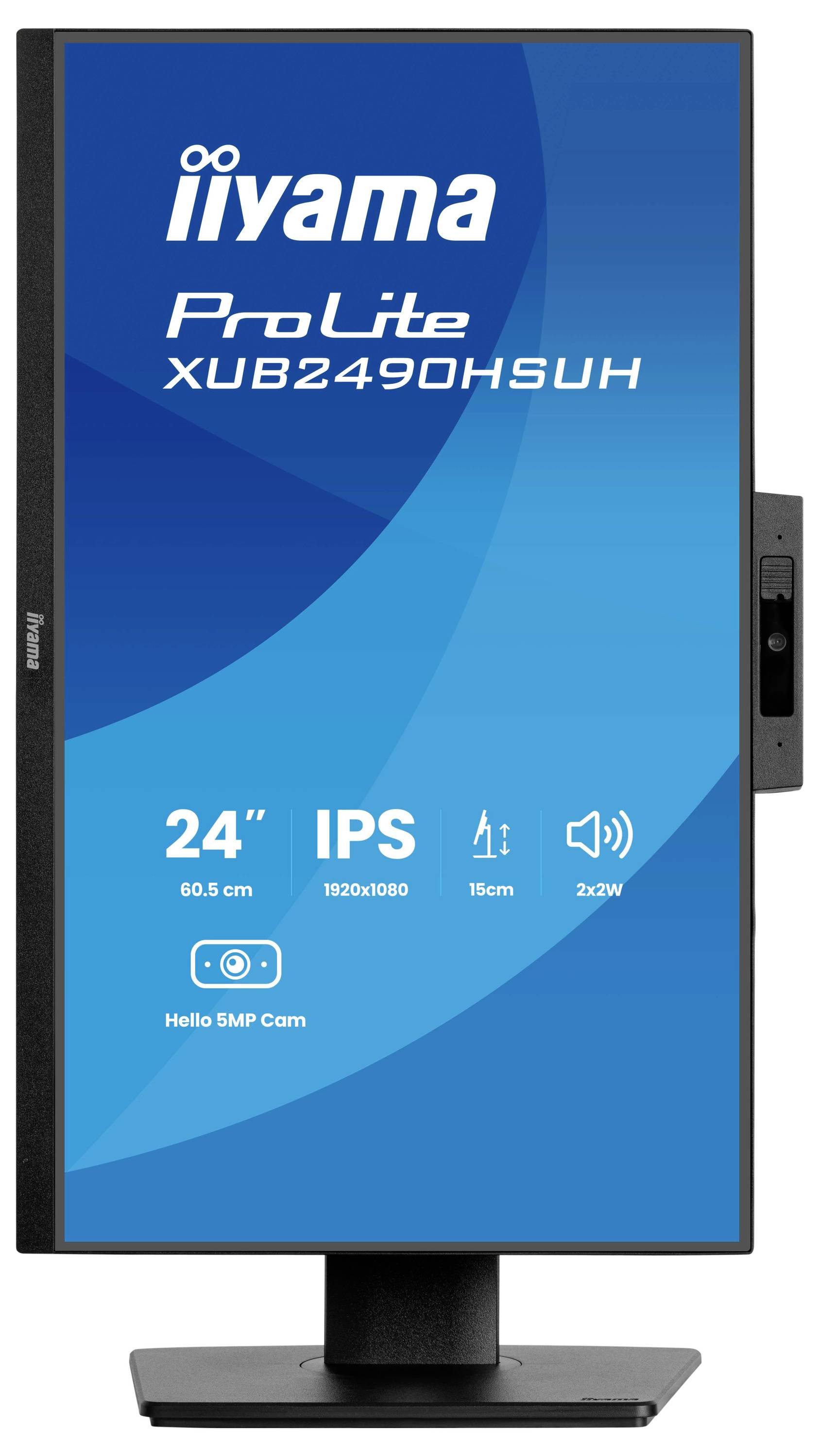 Monitor mit Anzeige „iiyama ProLite XUB2490HSUH