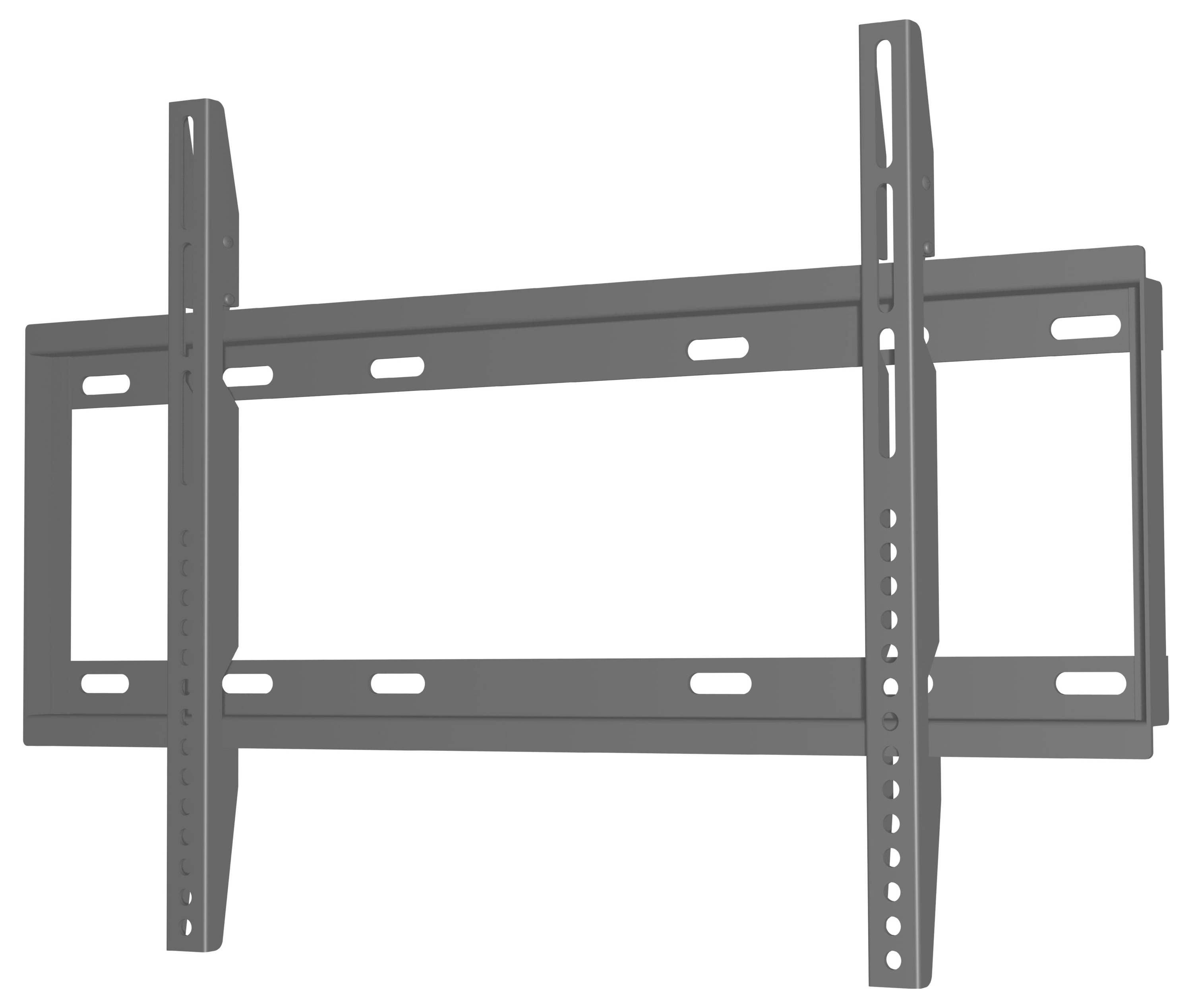 Ein schwarzer Computermonitor, von hinten gezeigt, mit der Marke 
