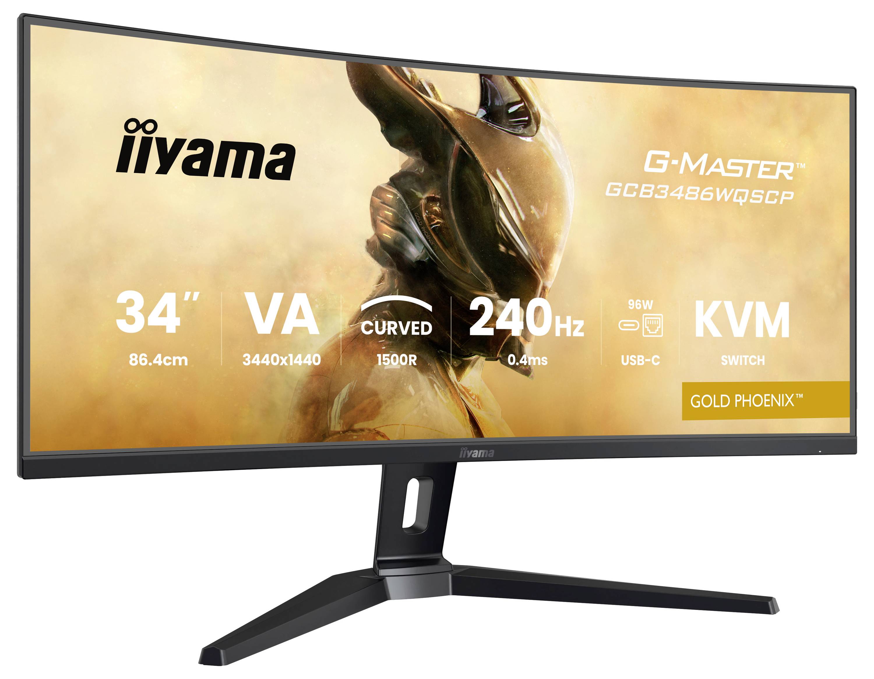 Iiyama G-MASTER Gaming Monitor EEK F (A - G) 86.4cm (34 Zoll) 3440 x 1440 Pixel 21:9 0.4 ms