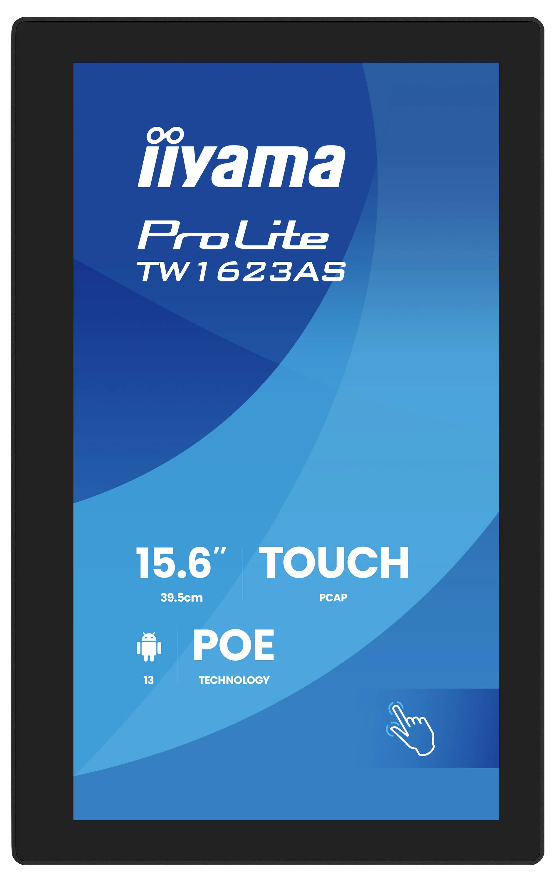 Das Bild zeigt einen 24-Zoll (60,5 cm) IPS-Monitor mit einer Auflösung von 1920x1080 Pixeln.