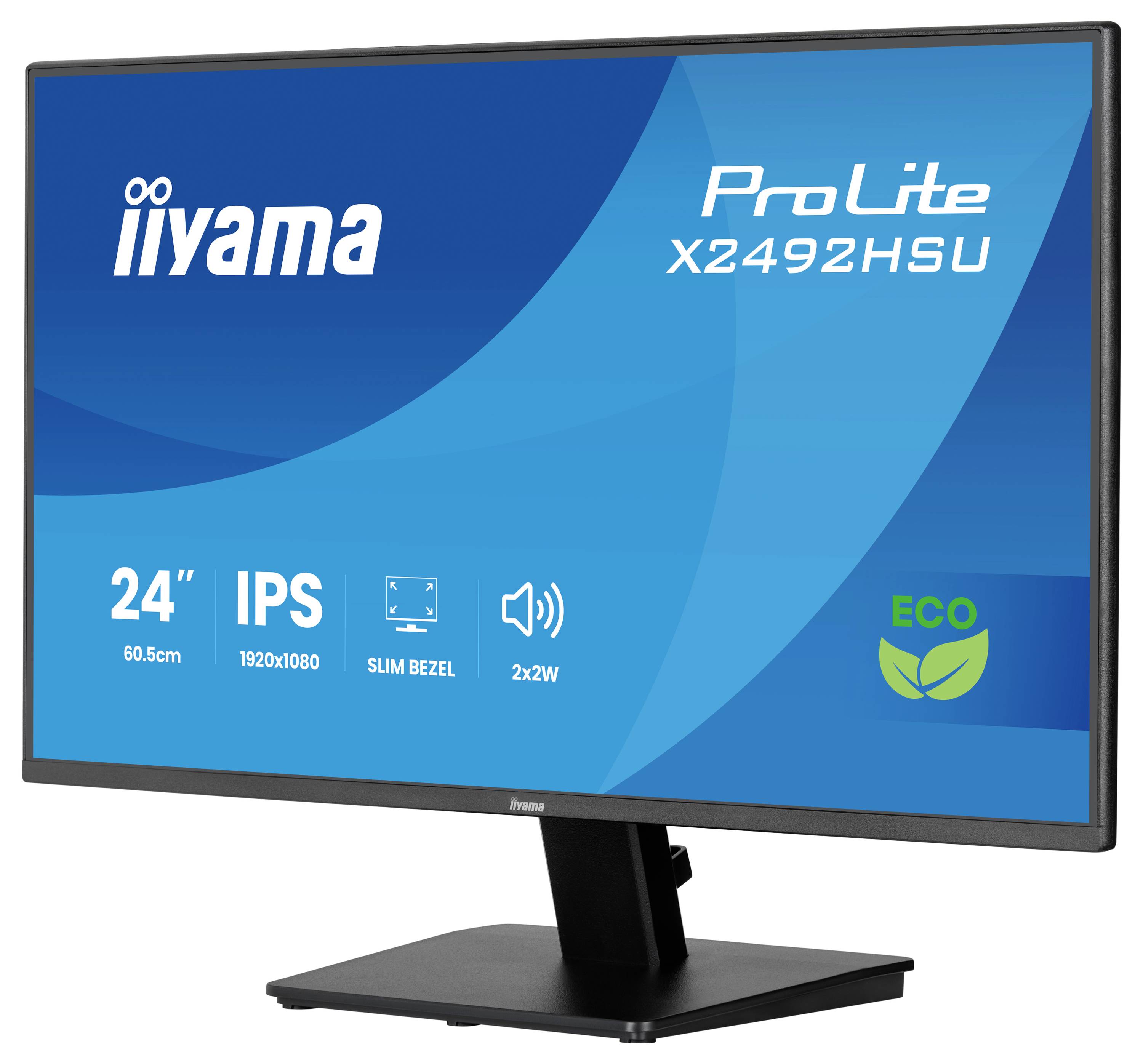 Iiyama ProLite LED-Monitor EEK B (A - G) 61cm (24 Zoll) 1920 x 1080 Pixel 16:9 3 ms IPS LED