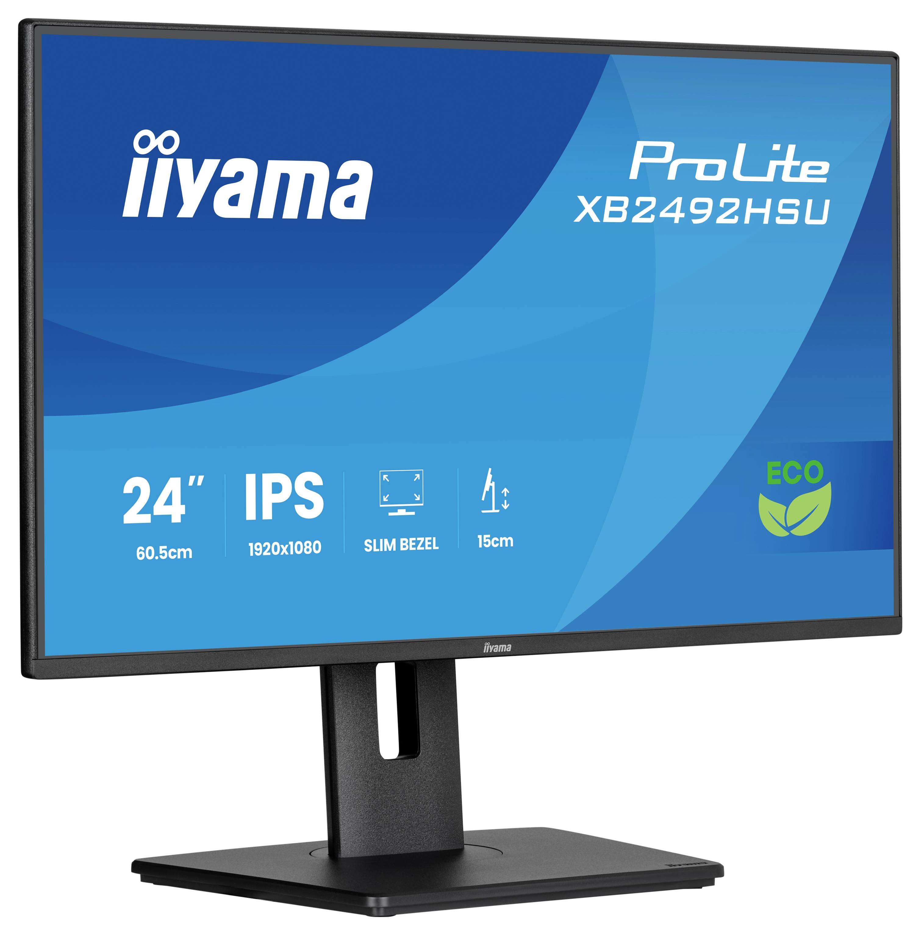 Iiyama ProLite LED-Monitor EEK B (A - G) 61cm (24 Zoll) 1920 x 1080 Pixel 16:9 3 ms IPS LED