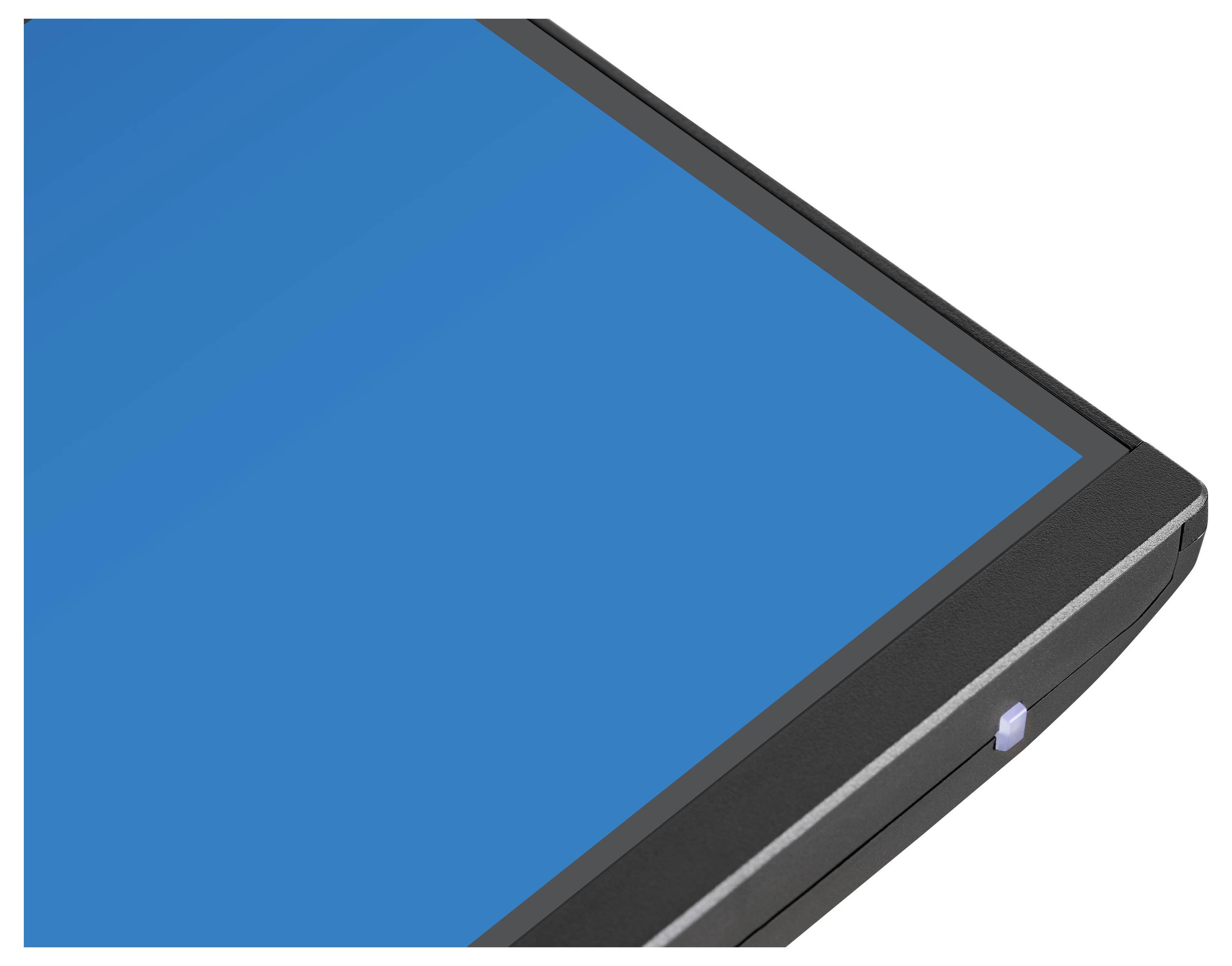 Das Bild zeigt die Rückseite eines gekrümmten Computermonitors mit verschiedenen Anschlüssen, darunter Display-, HDMI- und USB-Anschlüsse, die für Verbindungen zugänglich sind.