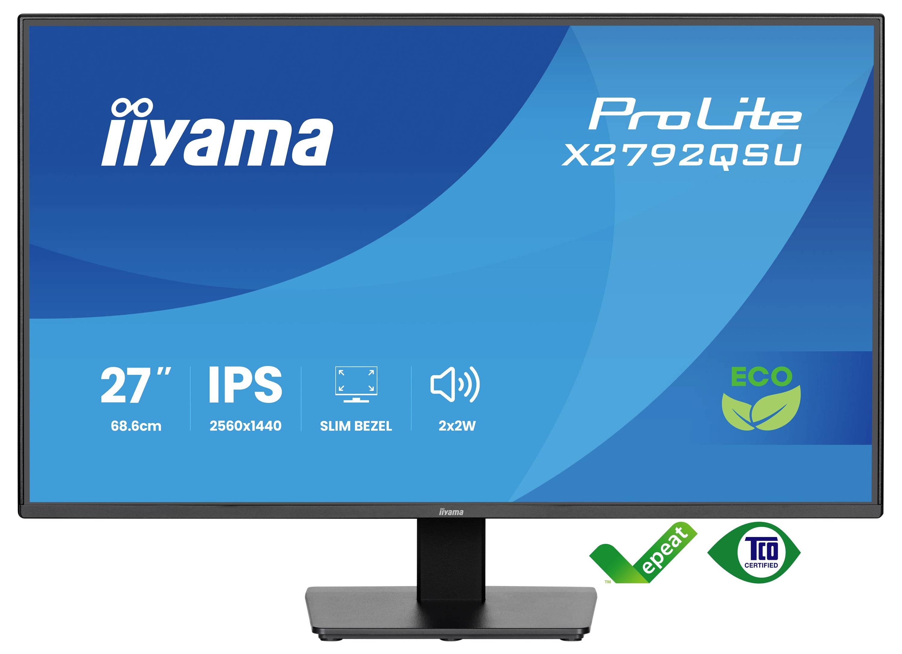 Monitor mit Anzeige „iiyama ProLite X2792QSU