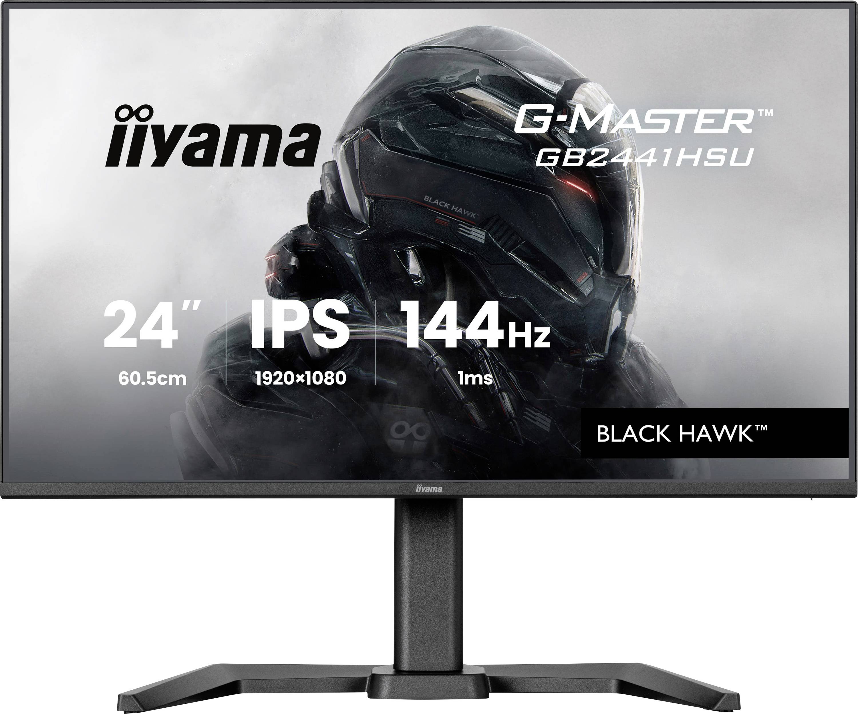 Der Iiyama G-Master GB2441HSU Black Hawk Monitor verfügt über ein 24-Zoll-IPS-Display, eine Auflösung von 1920x1080 und eine Bildwiederholfrequenz von 144Hz.