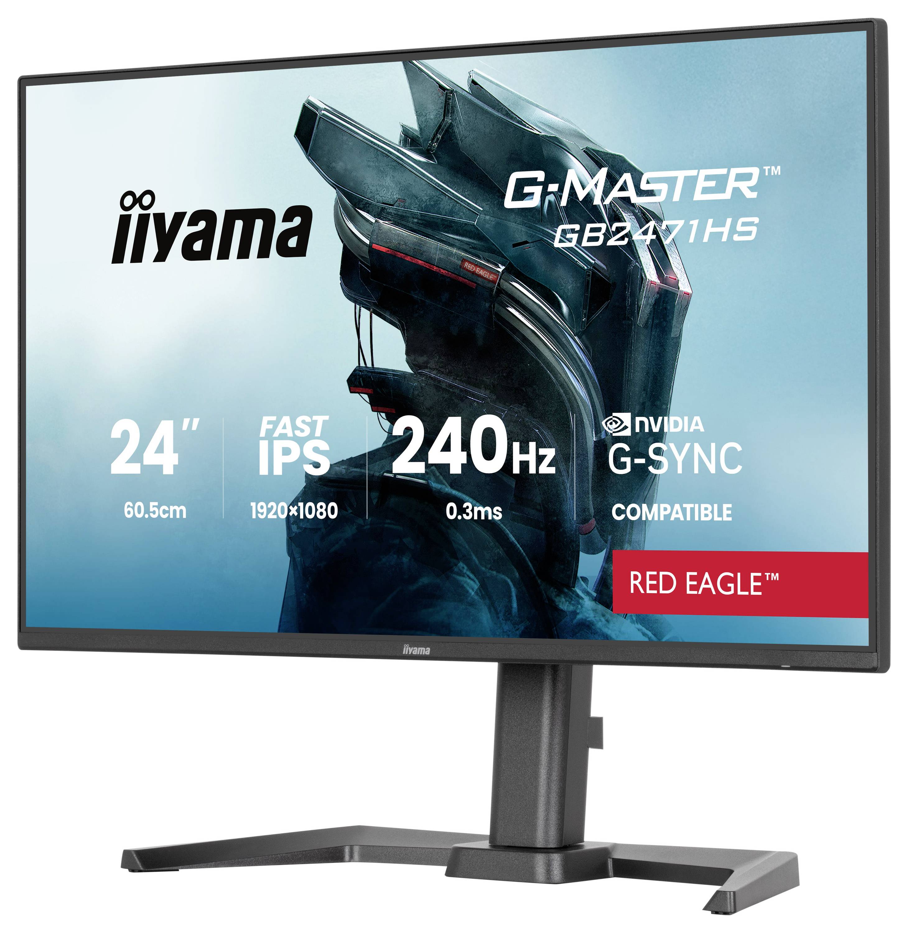Iiyama G-MASTER Gaming Monitor EEK E (A - G) 60.5cm (23.8 Zoll) 1920 x 1080 Pixel 16:9 0.3 ms