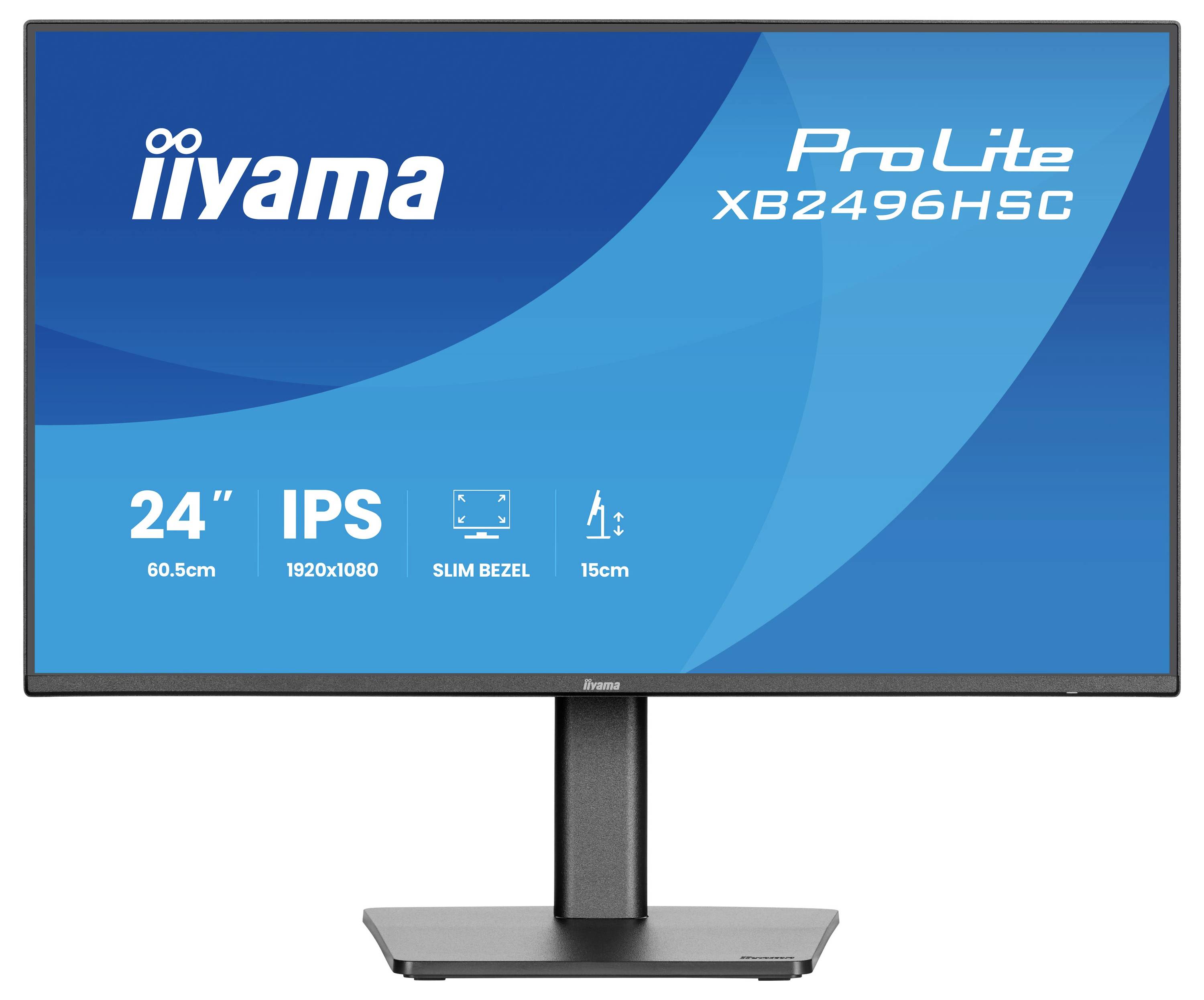 Monitor mit der Anzeige 'iiyama ProLite XB2496HSC', Merkmale beinhalten '24