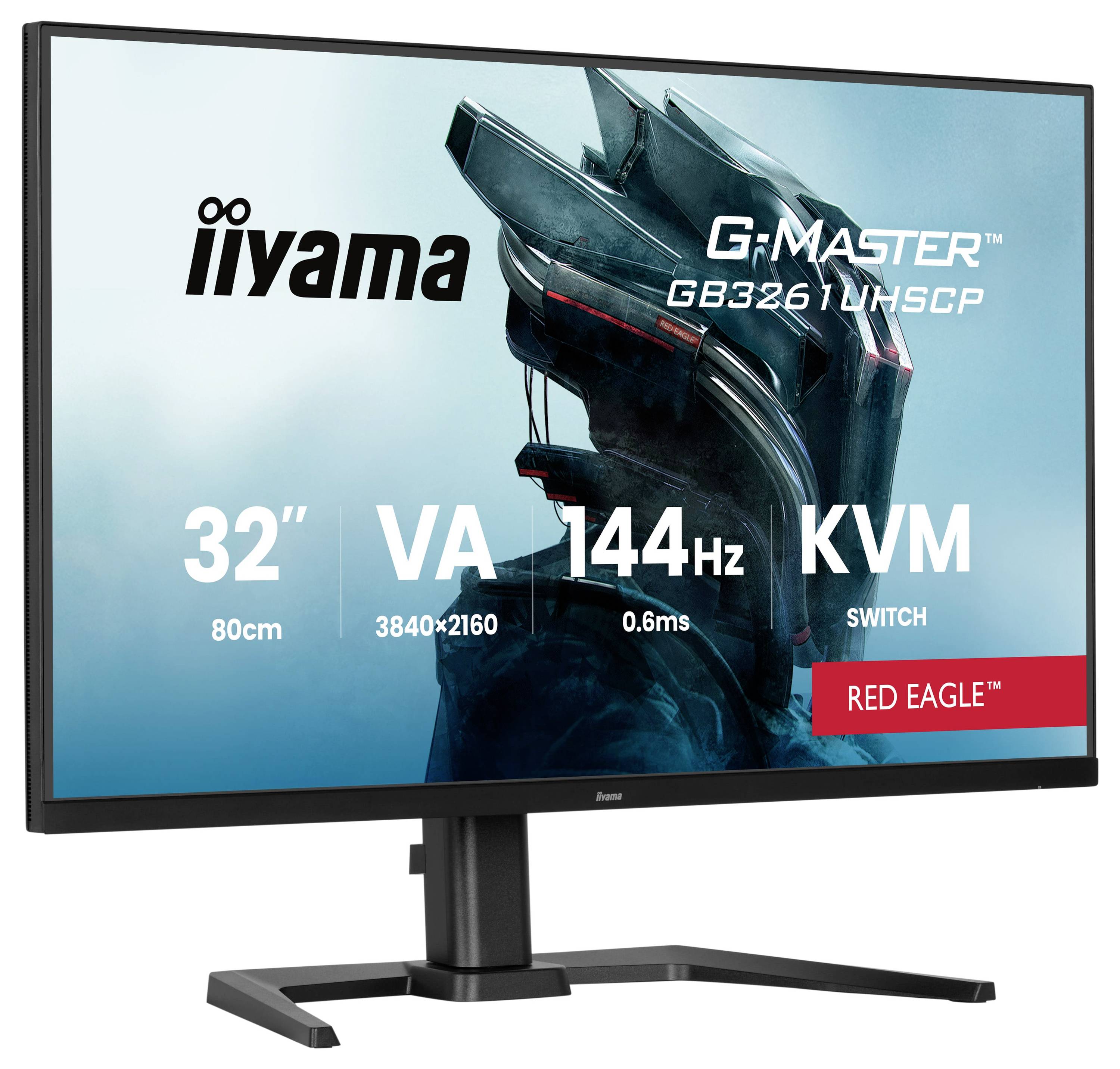 Ein 32-Zoll-Monitor mit der Bezeichnung 