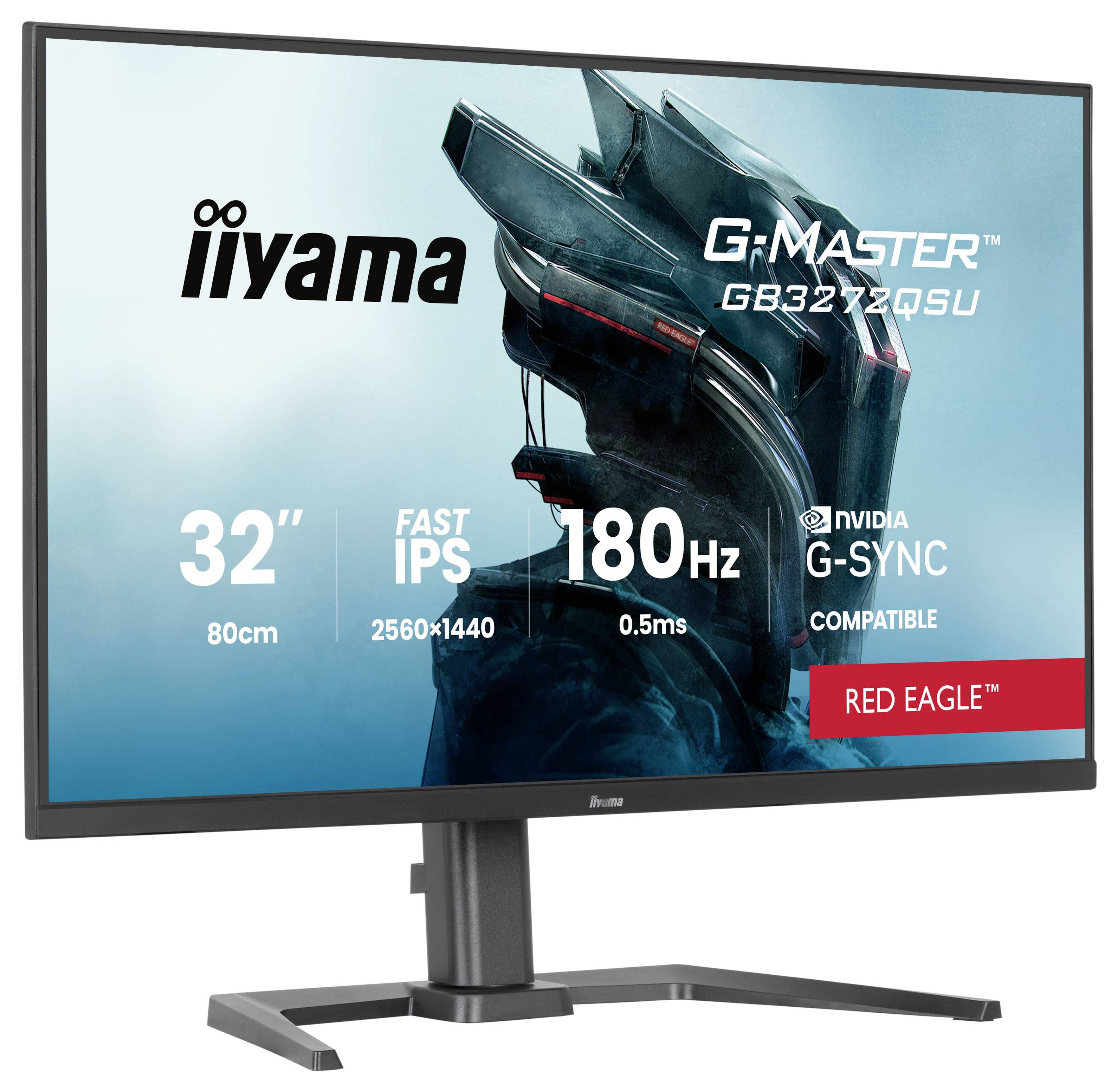 Iiyama G-MASTER Gaming Monitor EEK E (A - G) 80cm (31.5 Zoll) 2560 x 1440 Pixel 16:9 0.5 ms IPS LED