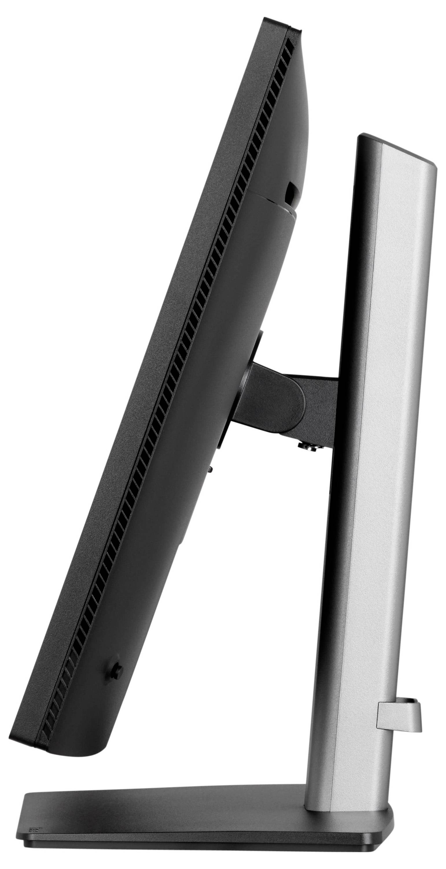 Rückansicht eines Computermonitors mit verschiedenen Anschlüssen, einschließlich HDMI, USB und Stromversorgungsanschlüssen, die Konnektivitätsoptionen anzeigen.