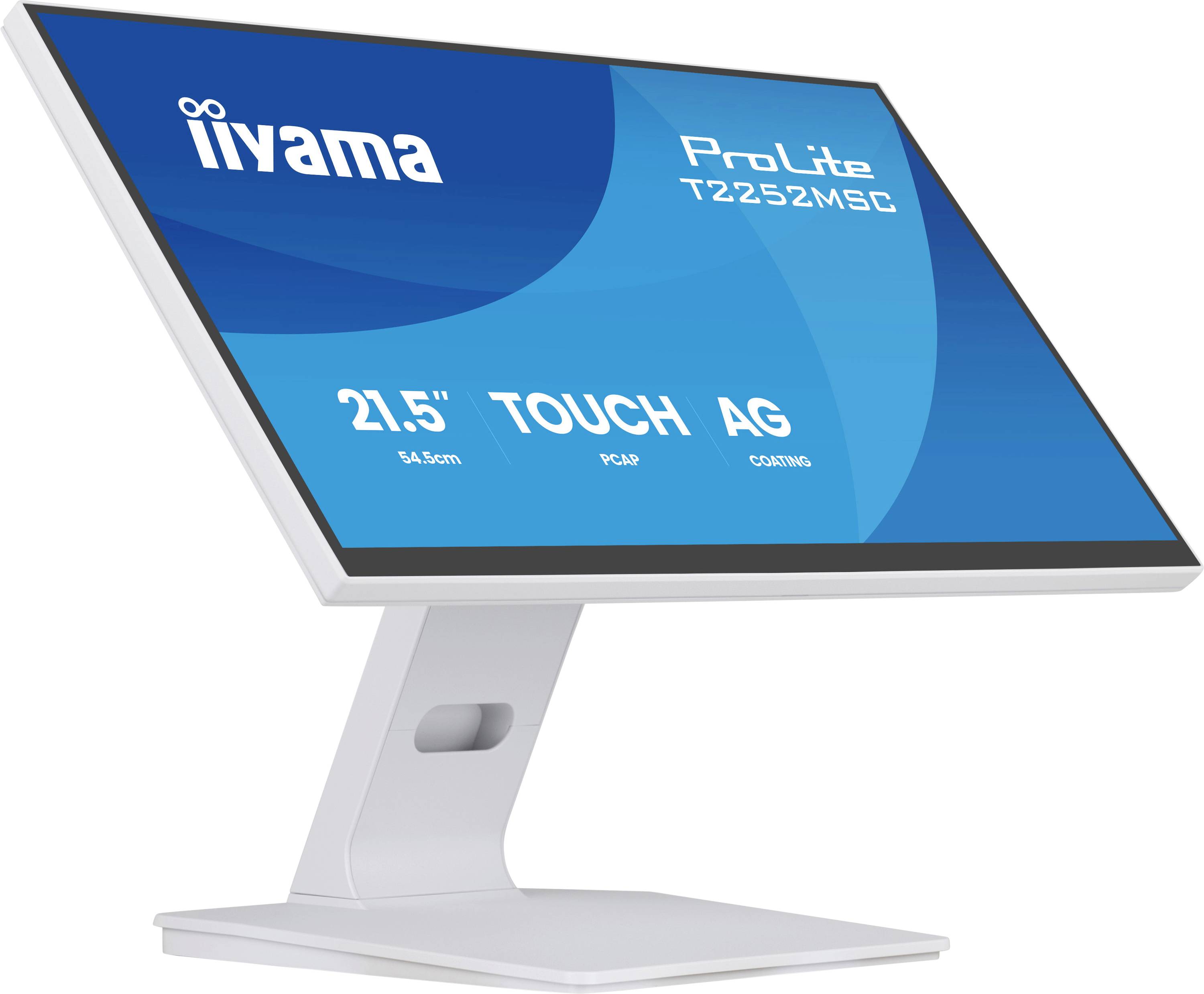 Ein moderner Touchscreen-Monitor, der den Text 