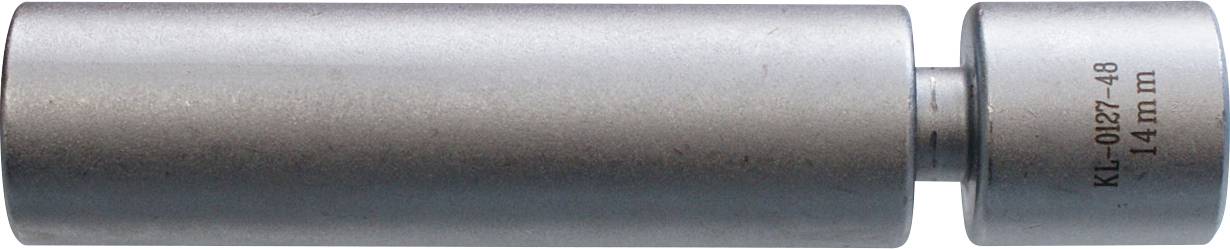 Ein metallisches zylindrisches Werkzeug, gekennzeichnet mit KL-0127-48 14mm, wahrscheinlich für mechanische oder ingenieurtechnische Zwecke verwendet.