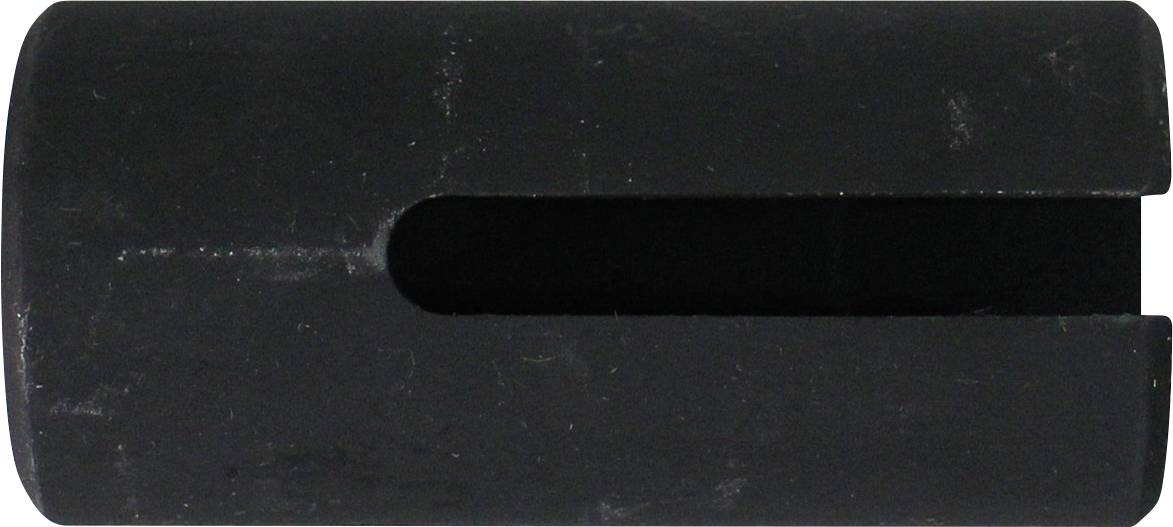 Ein zylindrisches Metallwerkzeug mit sechskantigem Kopf, glatter Welle und konischem Gewinde-Ende, das zum Gewinden von Löchern in mechanischen Anordnungen verwendet wird.