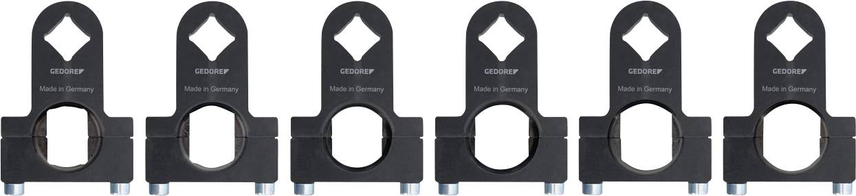 Ein schwarzes T-förmiges Industriewerkzeug mit einem langen, zylindrischen Griff und einem flachen Ende vor einem einfachen weißen Hintergrund.