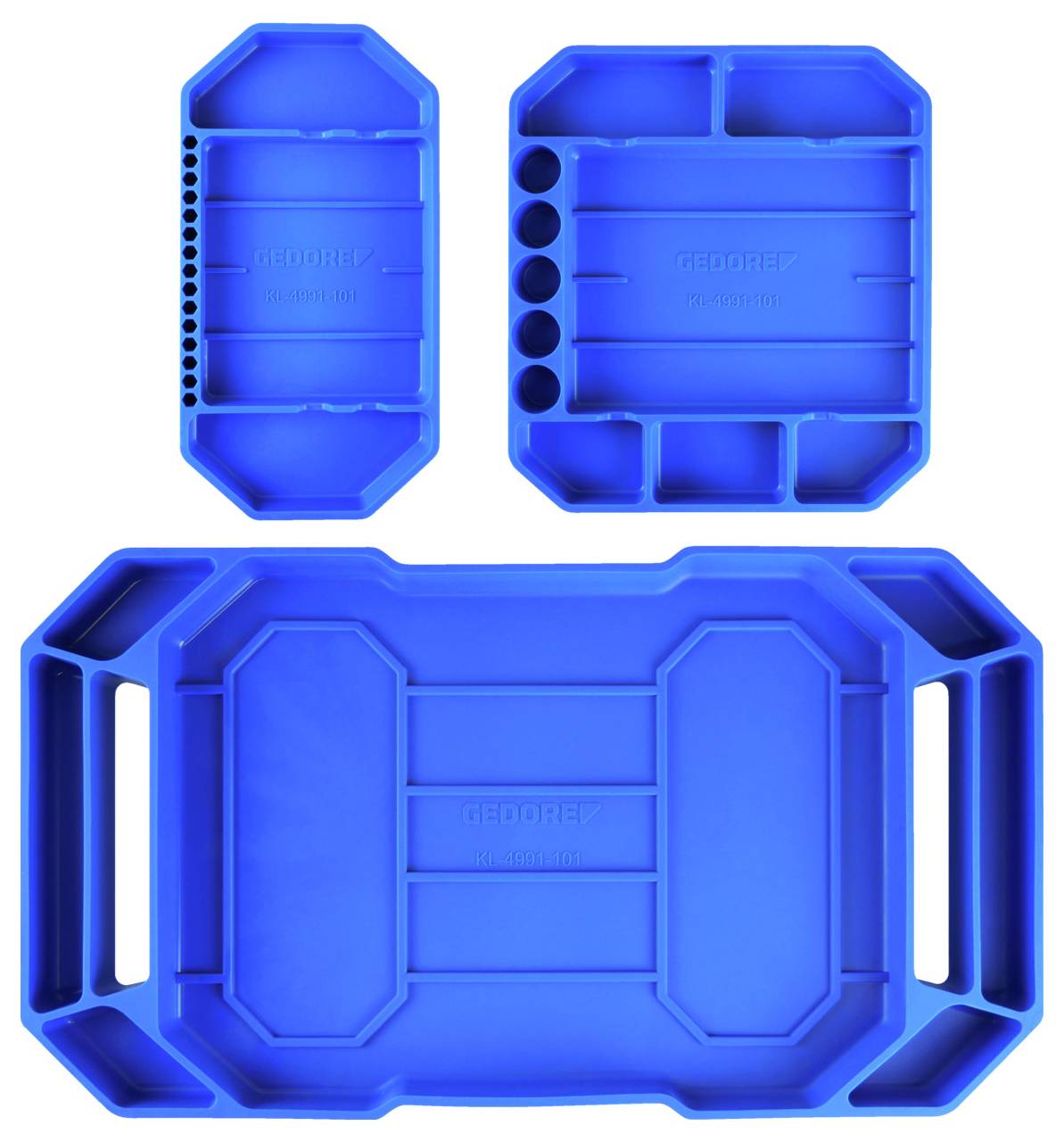 Gedore Automotive 3457192 KL-4991-101 Silikon-Aufbewahrungsmatte, 3-teilig (L x B) 305mm x 50mm 1 Set