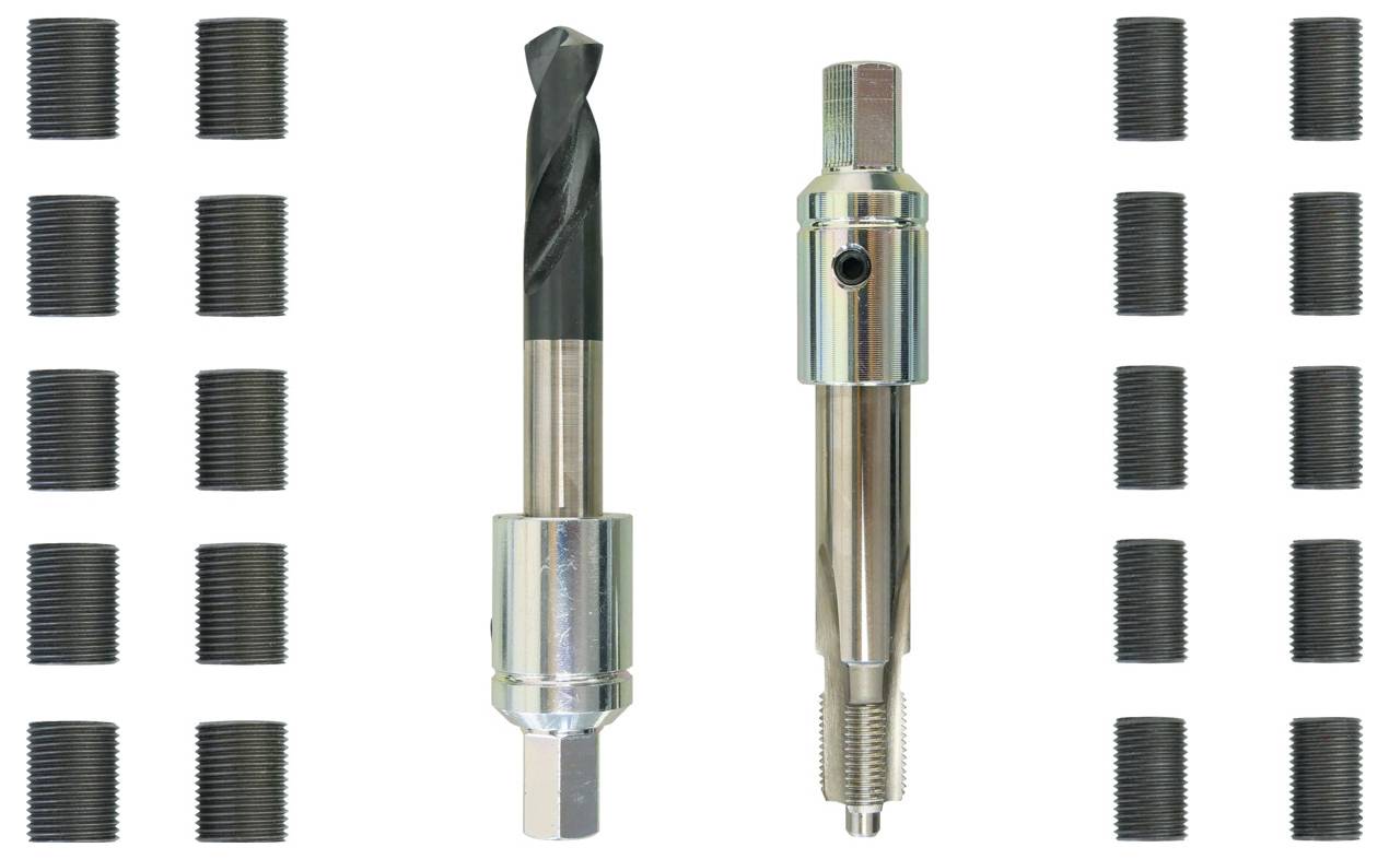 Gedore Automotive 3431843 KL-0132-57 K Glühkerzen-Gewindereparatur-Satz, Universal, M8x1 + M10x1