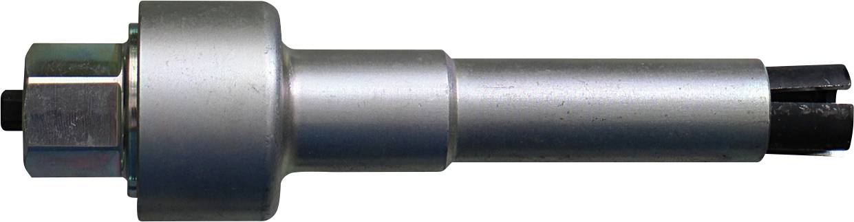 Ein Metallwerkzeug mit zylindrischem Körper und dünnem, länglichem Griff, möglicherweise für mechanische oder Automobil-Zwecke genutzt.