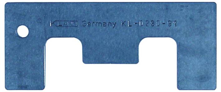 Ein flaches, blaues Messinstrument mit der Bezeichnung „Germany KL-0280-01