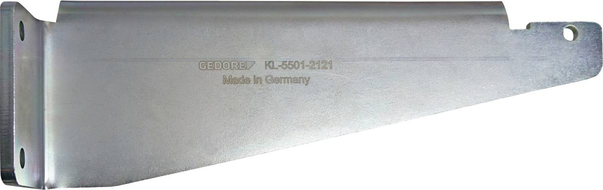 Metallhalterung mit Loch zur Montage, gekennzeichnet mit „GEORGE KL-5601-2121 Made in Germany