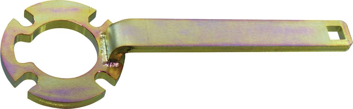 Zwei kabellose Elektroschrauber mit blauem und grünem Farbschema. Beide haben metallische Befestigungsclips an der Basis für Zubehör.