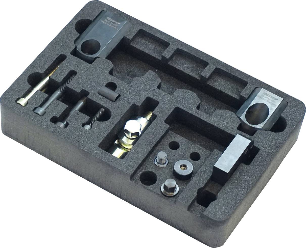 Zwei Metallklammern mit der Aufschrift „GEDORE Made in Germany KL-1590-1 140412