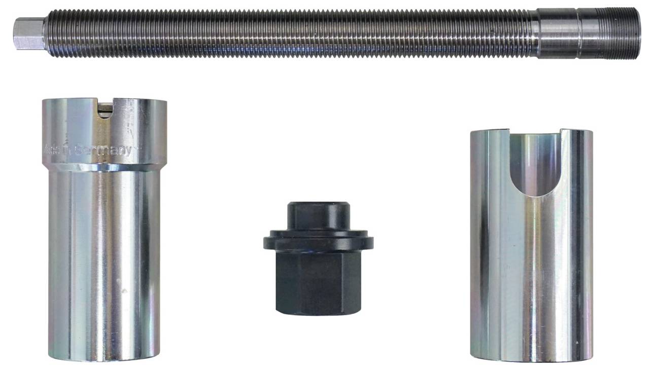 Ein schwarzes kabelloses Telefon mit digitalem Display und Antenne, das '12:21 PM' anzeigt und Optionen für 'Anruf', 'Menü' und 'Namen' bietet.