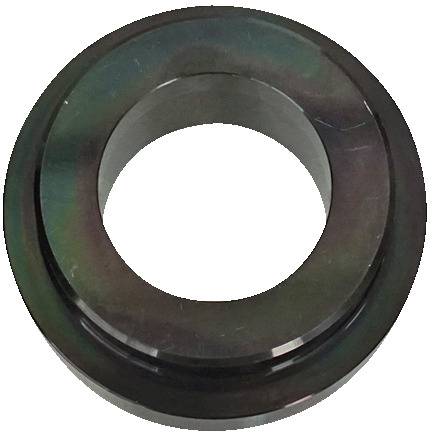 Ein kreisförmiger, dunkelgefärbter Metallring mit hohlem Zentrum, der häufig in Maschinen oder mechanischen Baugruppen verwendet wird.