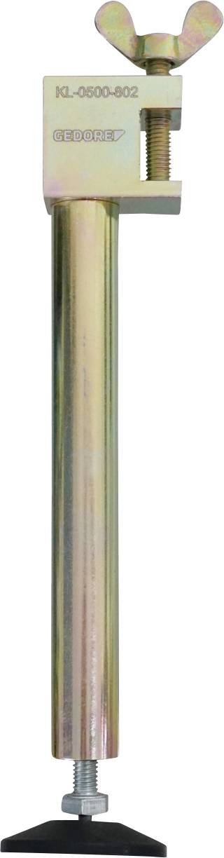 Eine Metallklammer mit einer verstellbaren Schraube und flacher Basis, gekennzeichnet mit 'KL-0500-602'.