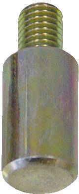 Ein Metalldownelstift mit gewindetem Kopf und glatter zylindrischer Mantelfläche, der in Maschinen zum Ausrichten oder Sichern von Komponenten verwendet wird.