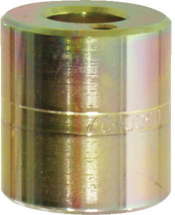 Ein zylindrisches, metallisches, kupferfarbenes Rohr mit einer reflektierenden Oberfläche, aus einem Winkel betrachtet.