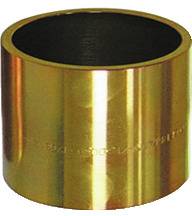Eine glänzende, metallische zylindrische Hülse mit goldenem Glanz, die häufig in technischen oder mechanischen Zusammenhängen zur Abdeckung oder Unterstützung verwendet wird.