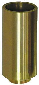 Eine zylindrische Messingkomponente, die in Maschinen verwendet wird, mit einer glatten, reflektierenden Oberfläche, typischerweise wegen ihrer Leitfähigkeitseigenschaften eingesetzt.