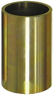 Ein aufrecht stehendes zylindrisches Metallrohr, das Licht reflektiert.