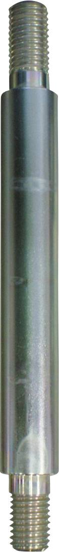 Ein langer Metallstab mit Gewinde an beiden Enden, verwendet für industrielle oder mechanische Anwendungen.