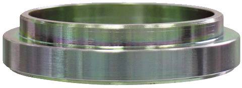 Ein metallischer kreisförmiger Flansch mit einem erhöhten zentralen Ring, typischerweise in mechanischen Baugruppen oder Maschinen für Befestigungszwecke verwendet.