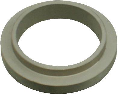 Ein grauer Gummidichtring mit kreisförmiger Form, verwendet zum Abdichten von Rohren oder Verbindungen.