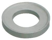 Flache, kreisförmige Metallscheibe mit einem zentralen Loch, die in mechanischen Anwendungen verwendet wird.