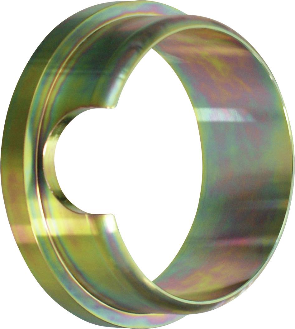 Ein langes, zylindrisches Objekt mit gerippter Textur, das dunkel mit einer reflektierenden Oberfläche wirkt. Das Objekt ist vor einem einfachen Hintergrund angeordnet.