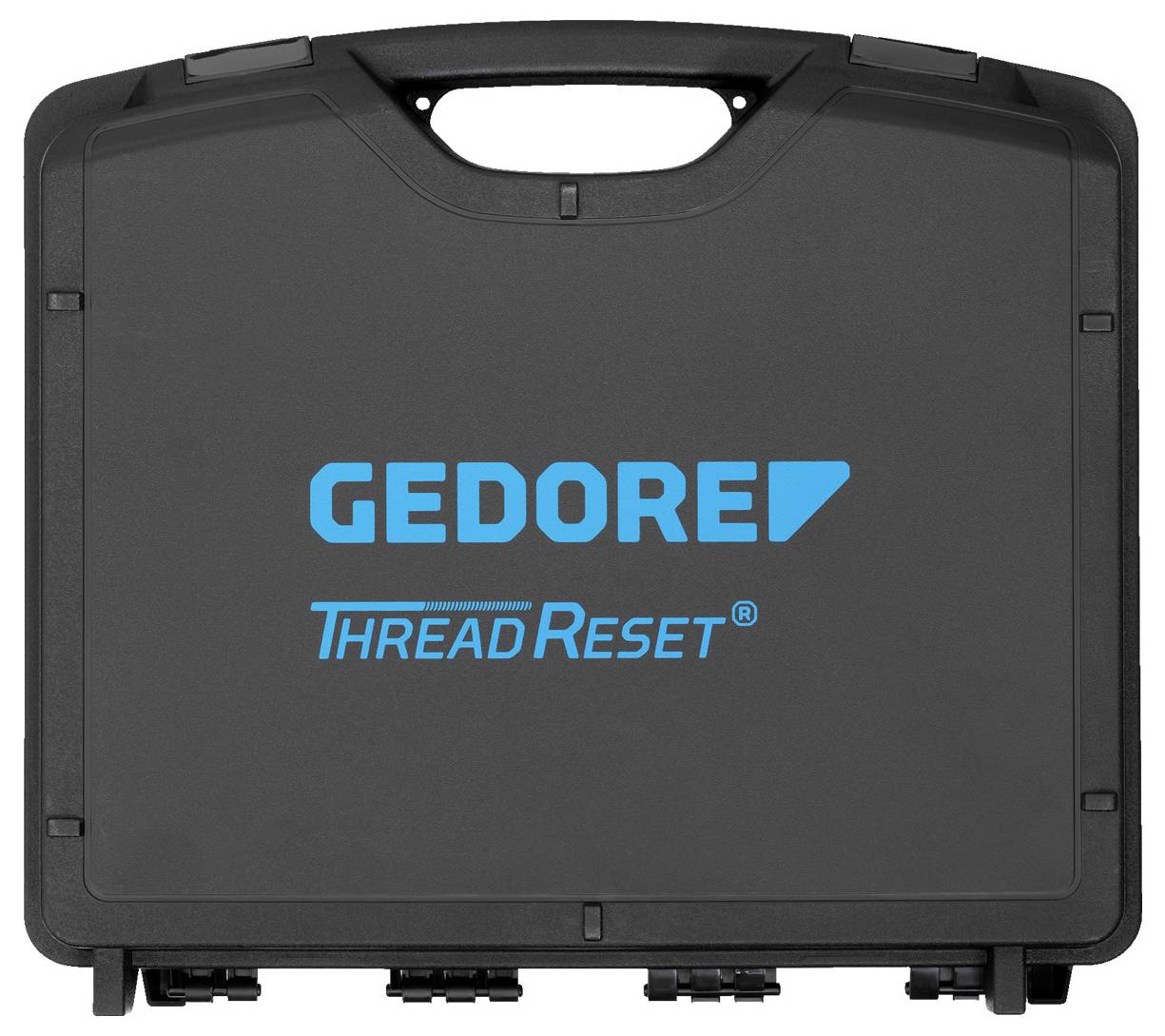 Schwarzer Werkzeugkoffer mit 